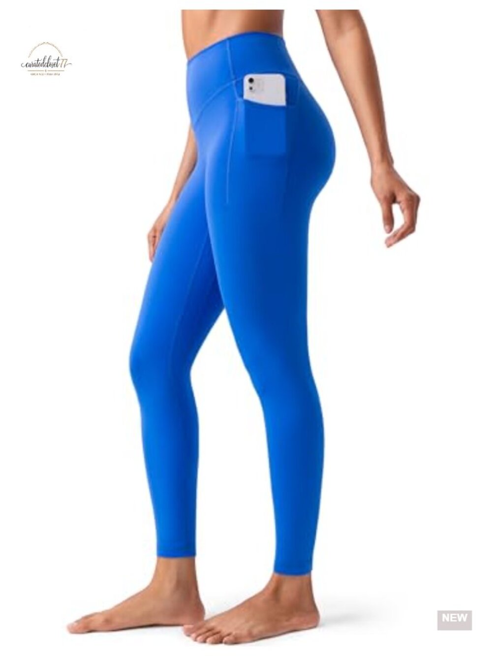 No Front Seam High Waisted Yoga Leggings with Pockets 25" Buttery Soft 4-Way